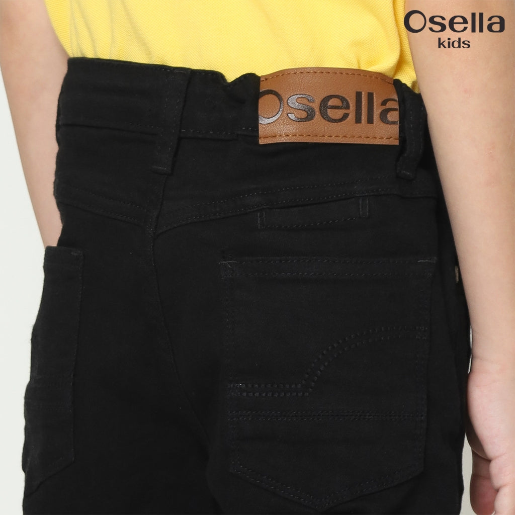 Osella Henry Denim Long Pants in Black Denim 128O500643 | Celana Denim Panjang Anak Laki Laki