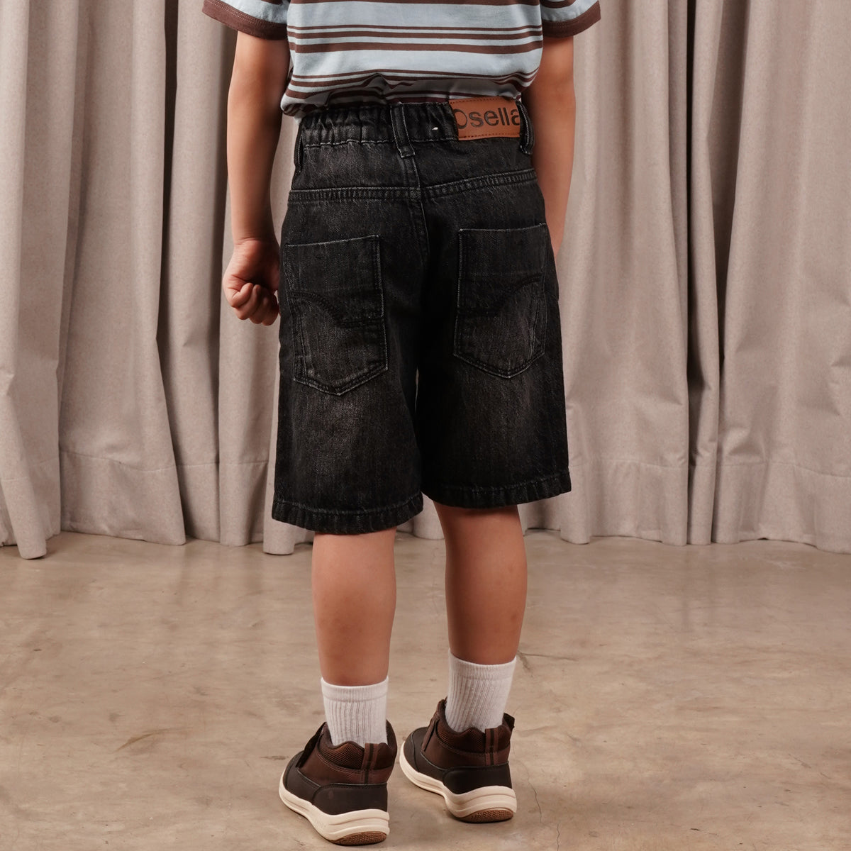 Osella Kids Caleb Denim Shorts 228F6603 | Celana Denim Pendek Anak Laki Laki