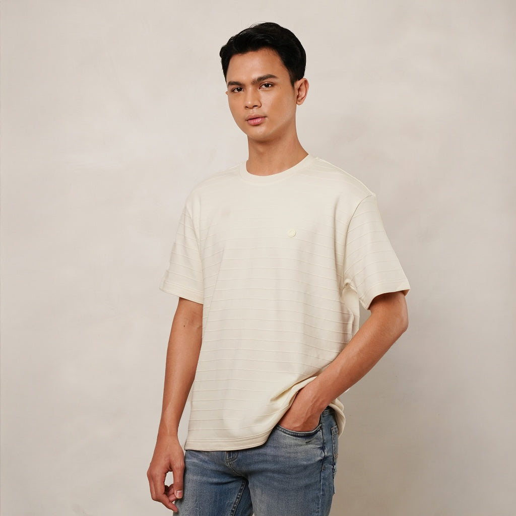 Osella Marrow Ribbed T-shirt 20716613 | Atasan Kaos Lengan Pendek Pria