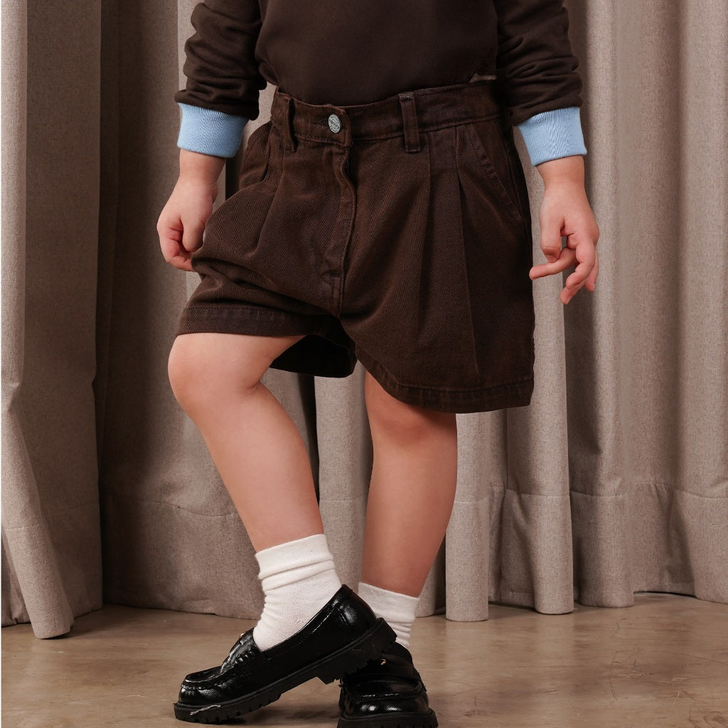 Osella Kids Olivia Pleated Shorts 238F6603 | Celana Pendek Anak Perempuan