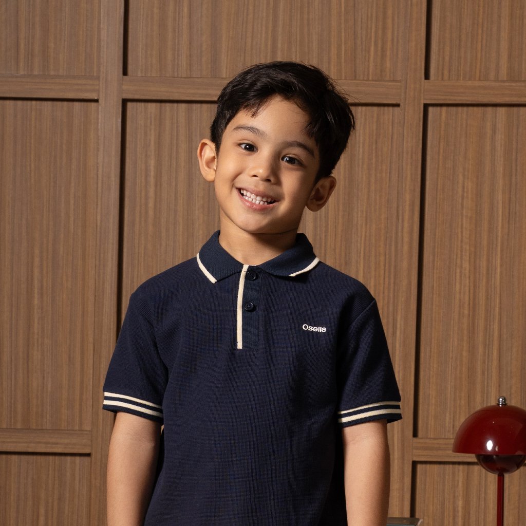 Osella Kids Lumen Polo Shirt 22216604 | Atasan Polo Lengan Pendek Anak Laki Laki