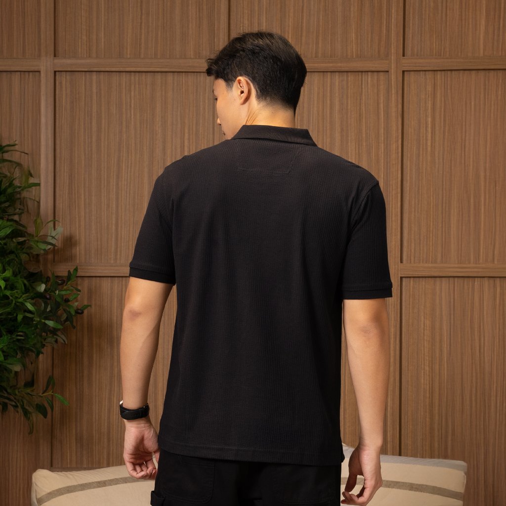 Osella Crepe Matrix Polo Shirt
