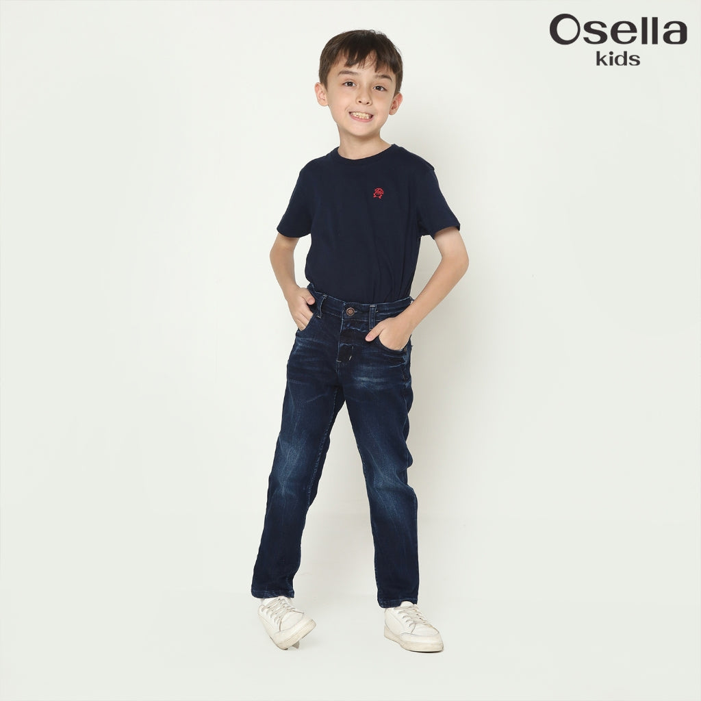 Osella Holden Denim Long Pants in Dark Washed 128O5005A3 | Celana Denim Anak Laki Laki