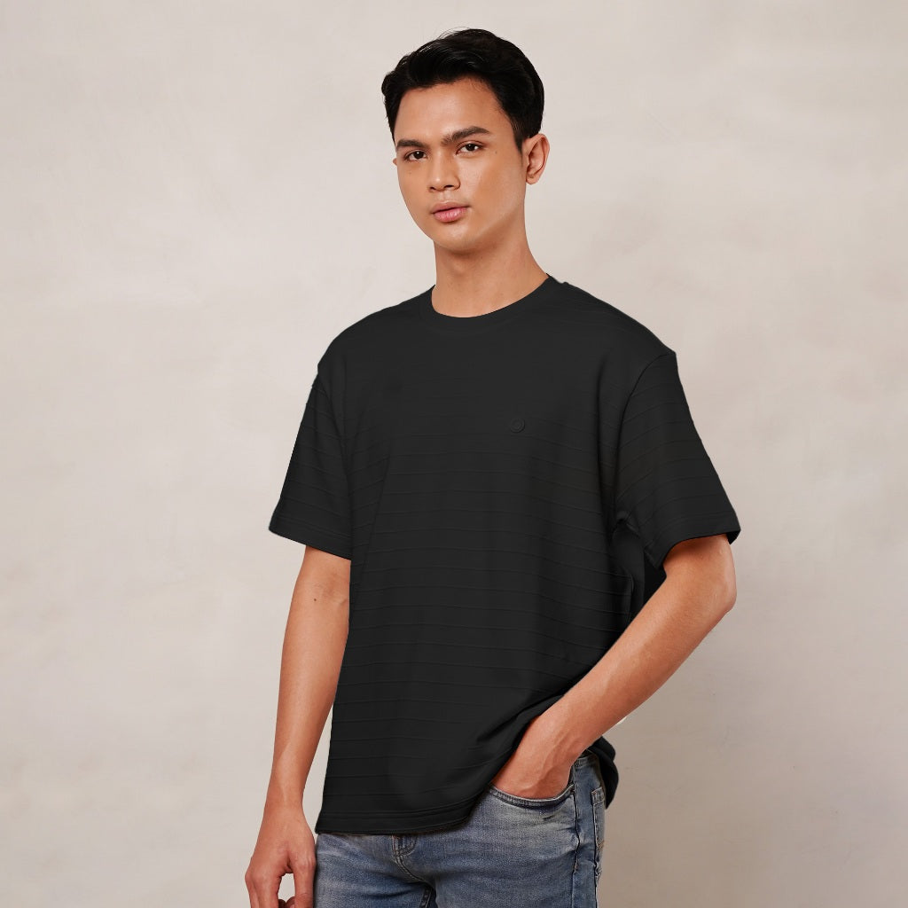 Osella Marrow Ribbed T-shirt 20716613 | Atasan Kaos Lengan Pendek Pria