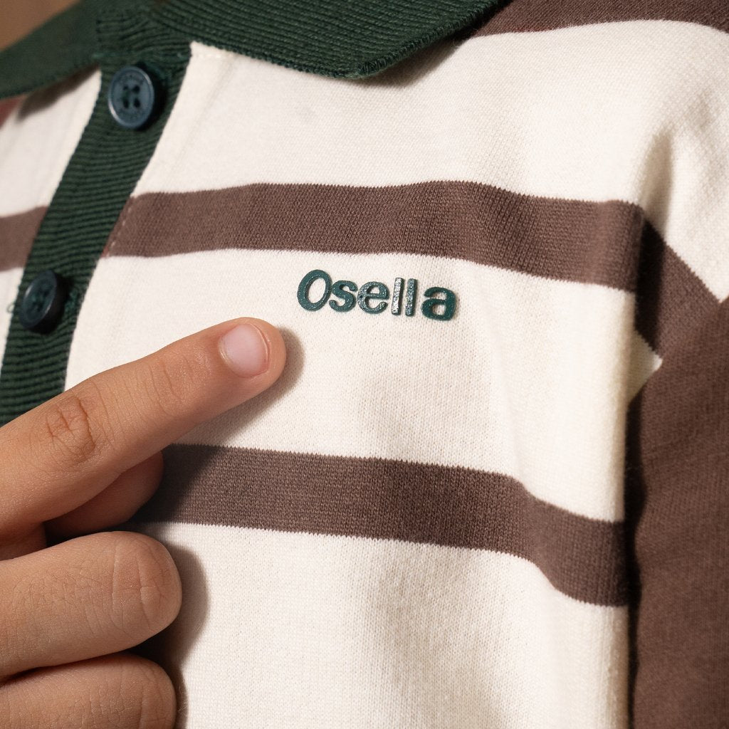 Osella Kids Harold Collared Sweatshirt Stripe 2210660388 | Atasan Lengan Panjang Garis Garis Anak Laki Laki