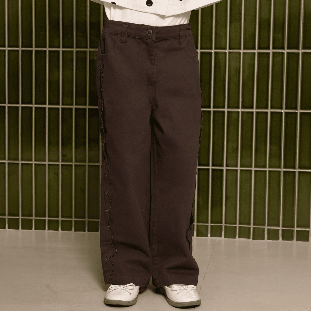 Osella Kids Scallop Long Pants 23876604 | Celana Panjang Anak Perempuan