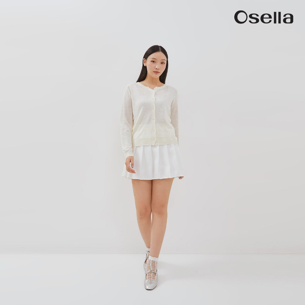Osella Nuella Plain Knit Cardigan 21615005 | Cardigan Rajut Wanita