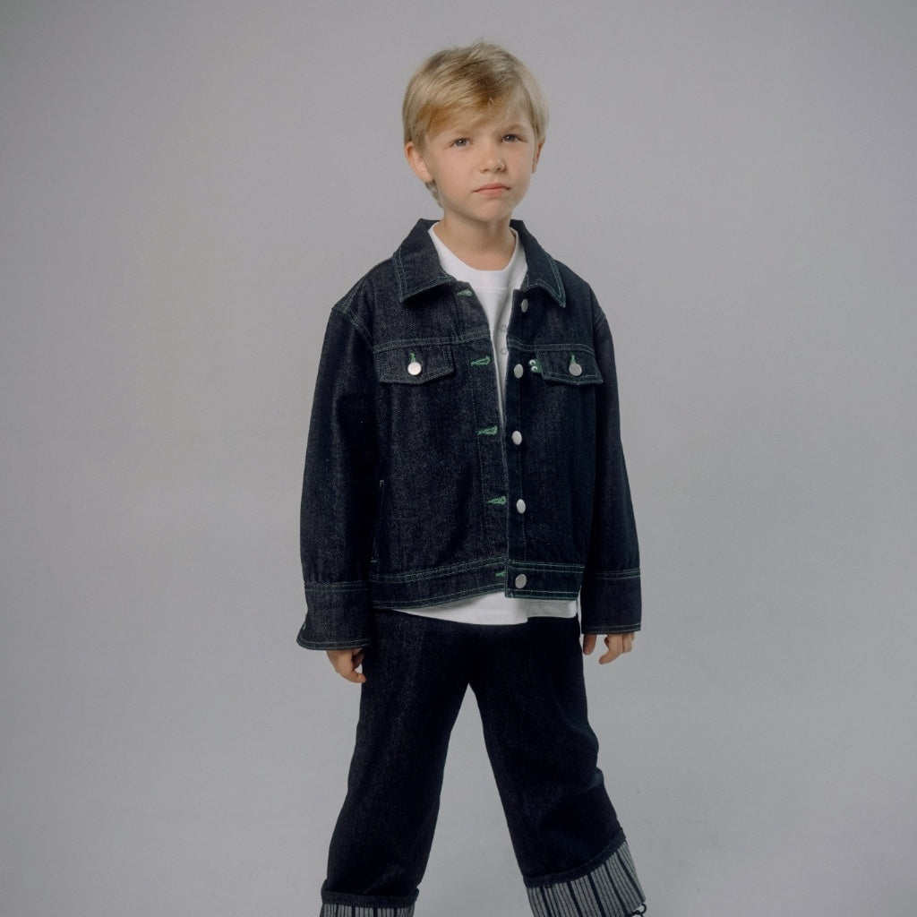 Osella Kids x Oadkids Morgan Straight Pants in Indigo 128O6604A3 | Celana Denim Anak Laki Laki