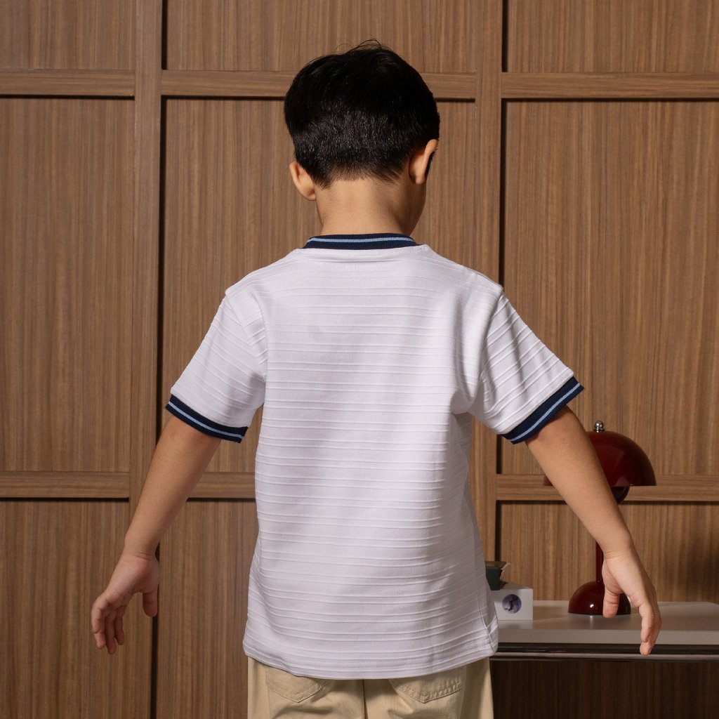 Osella Kids Wade Contrast Collar T-shirt