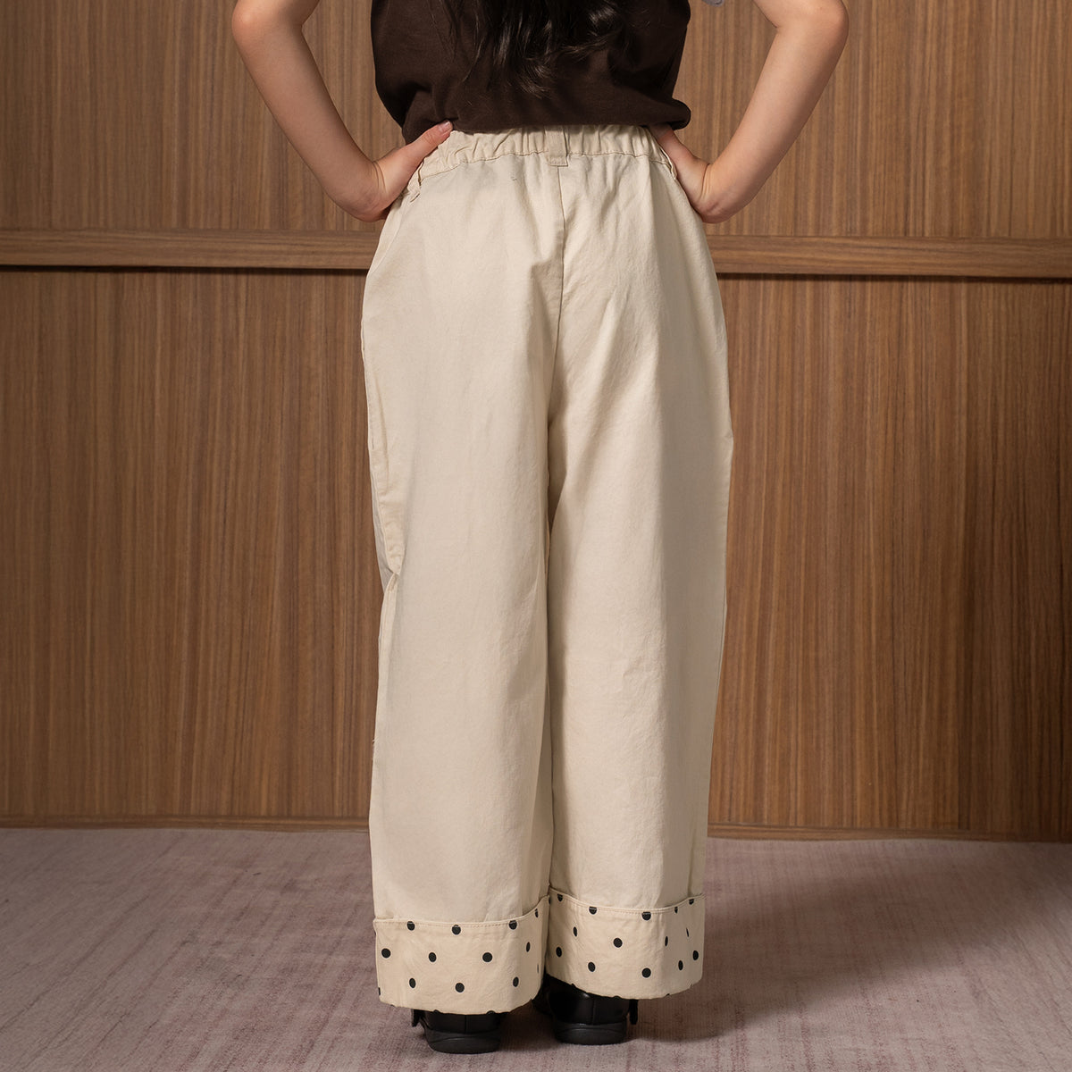 Osella Kids Amelie Dotted Cuff Twill Trousers 2387660388 | Celana Panjang Anak Perempuan