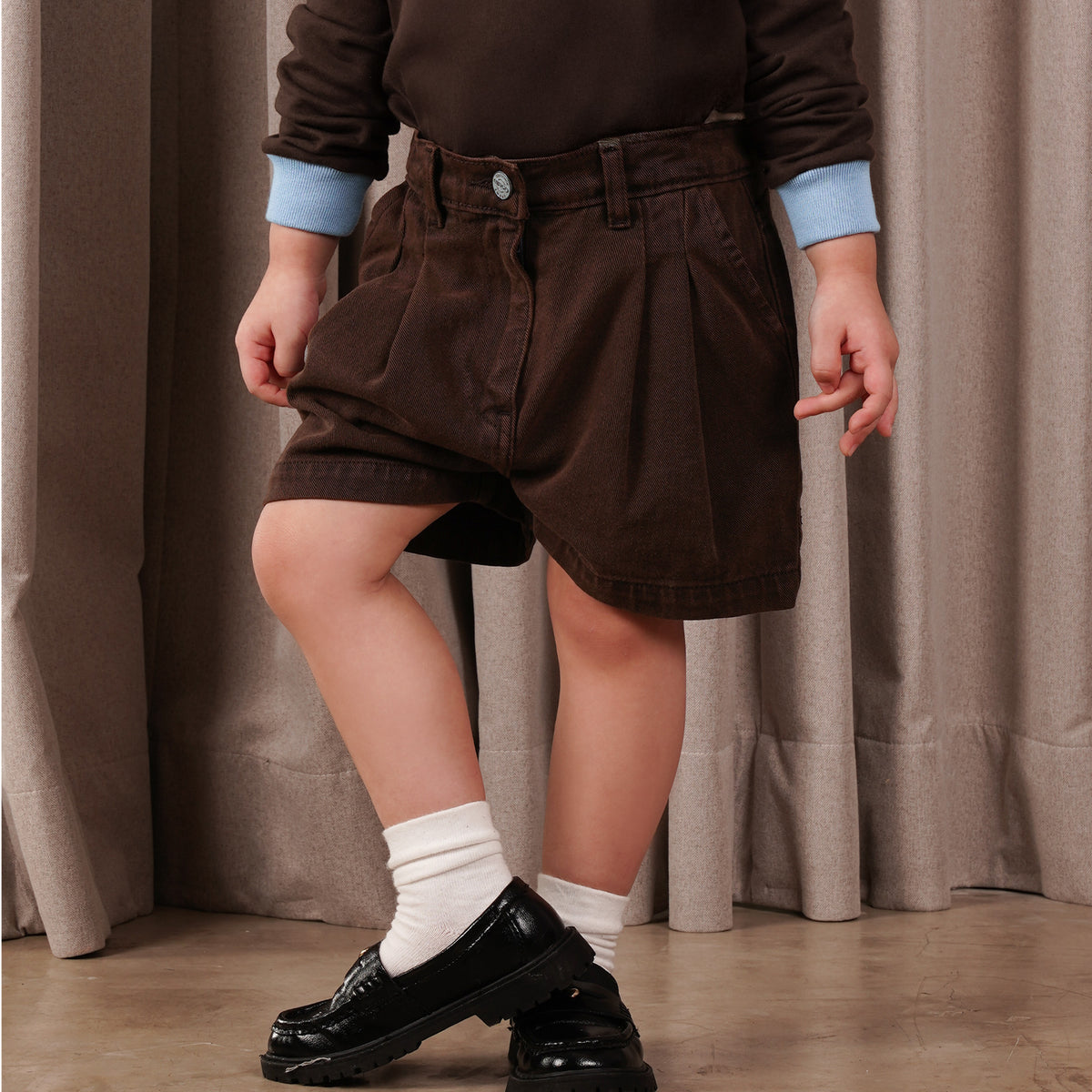 Osella Kids Olivia Pleated Shorts 238F6603 | Celana Pendek Anak Perempuan