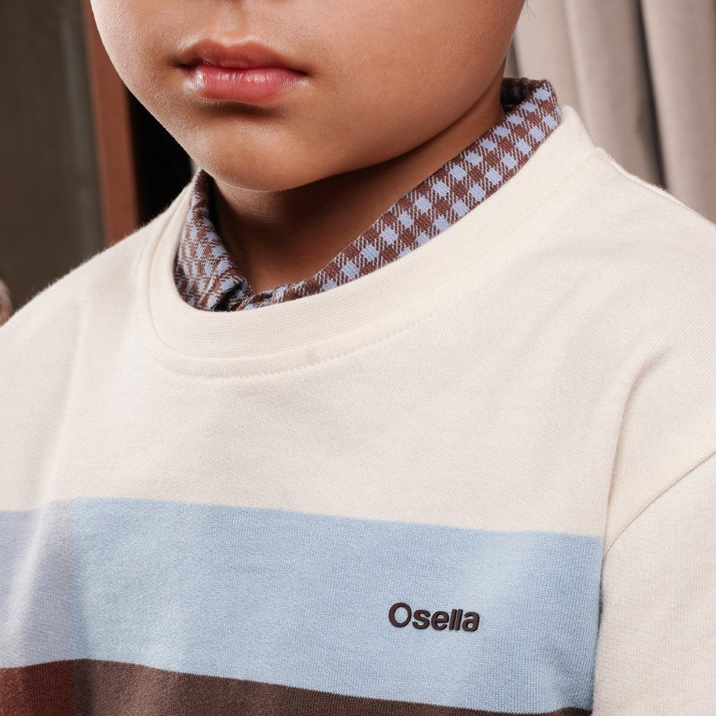 Osella Kids Gunther Tricolor Sweatshirt 2210660488 | Sweater Lengan Panjang Anak Laki Laki
