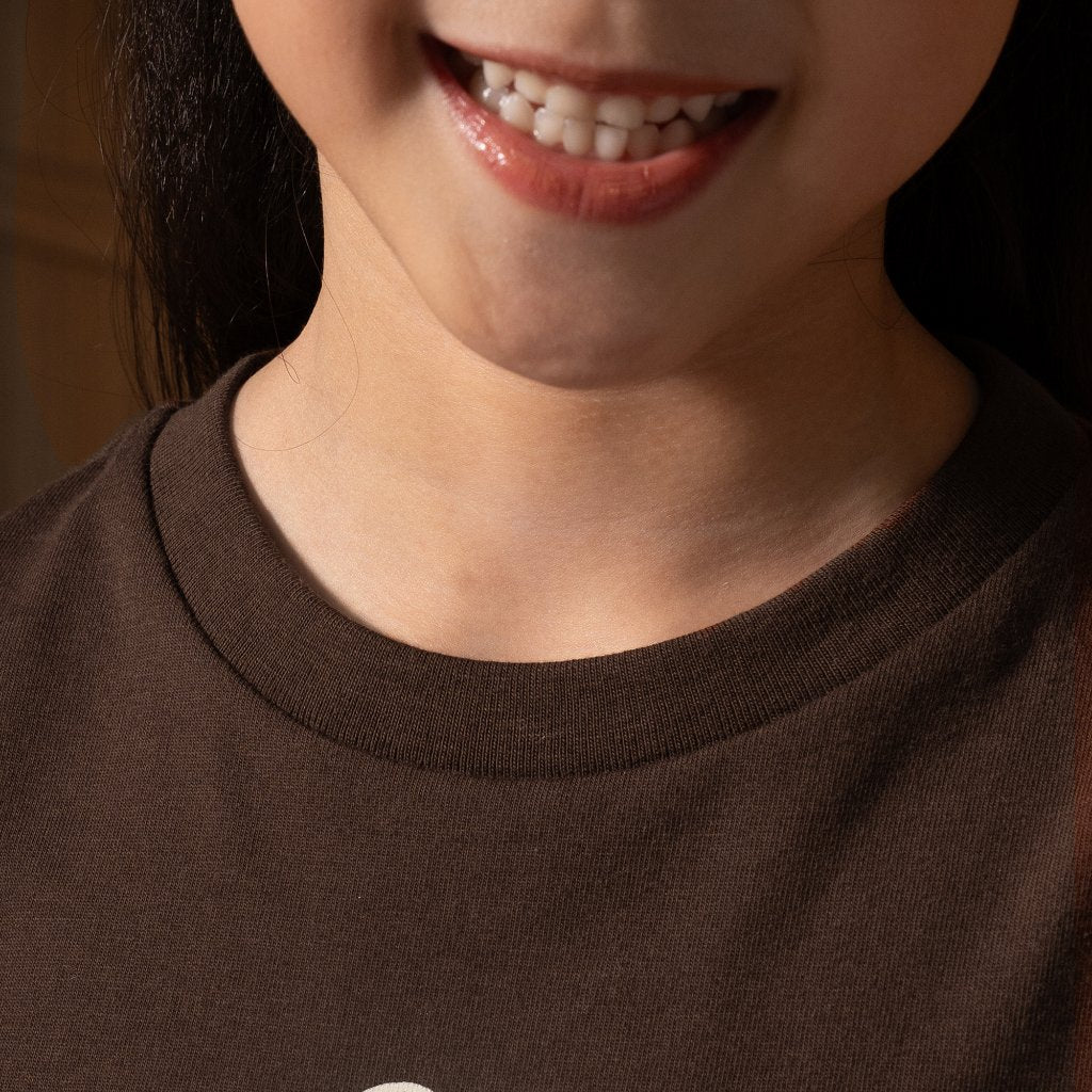 Osella Kids Little Love Cocoa Tee 2371661156 | Kaos Lengan Pendek Anak Perempuan