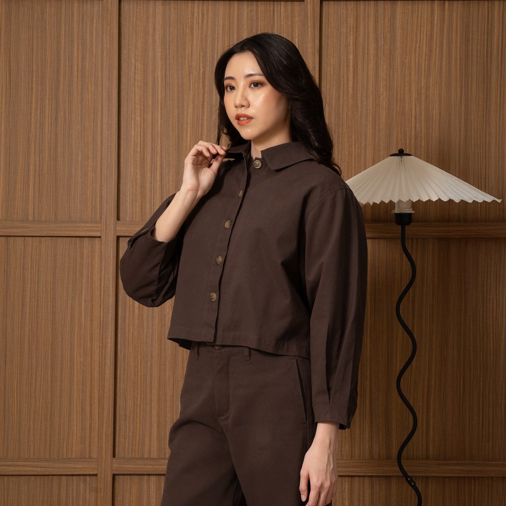 Osella Cropped Collar Jacket