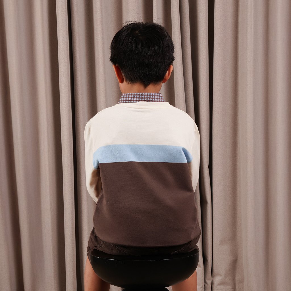 Osella Kids Gunther Tricolor Sweatshirt 2210660488 | Sweater Lengan Panjang Anak Laki Laki