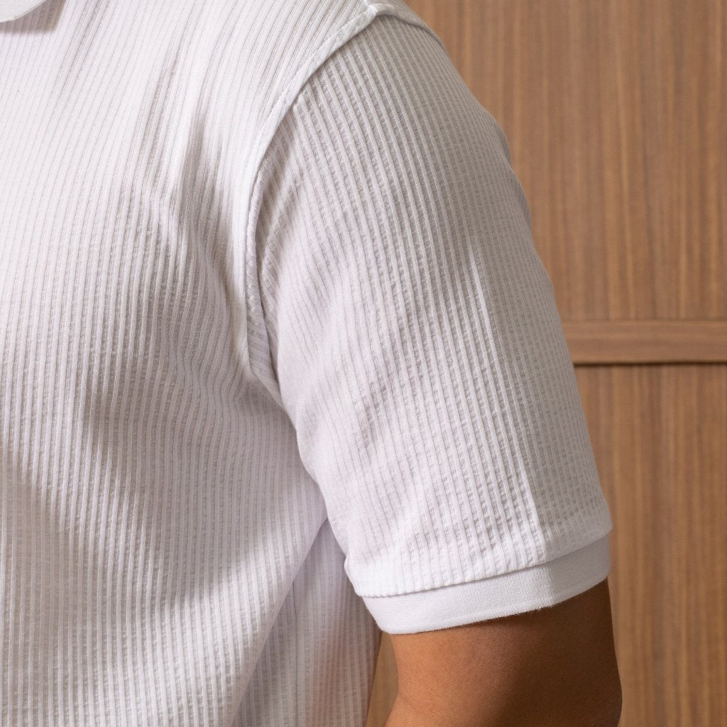 Osella Crepe Matrix Polo Shirt