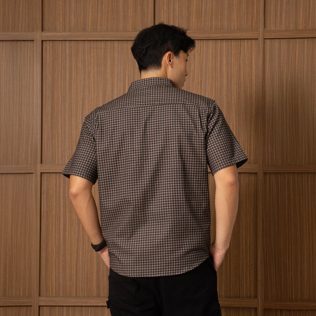 Osella Rustic Checkered Flannel SS Shirt 2033660156 | Kemeja Lengan Pendek Pria