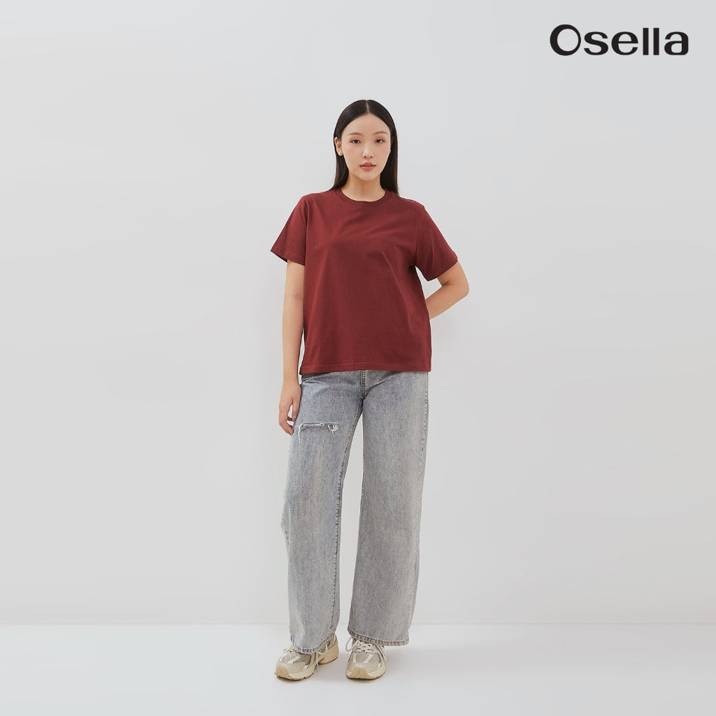 Osella Basic T-Shirt 31725002 | Atasan Basic Wanita Lengan Pendek