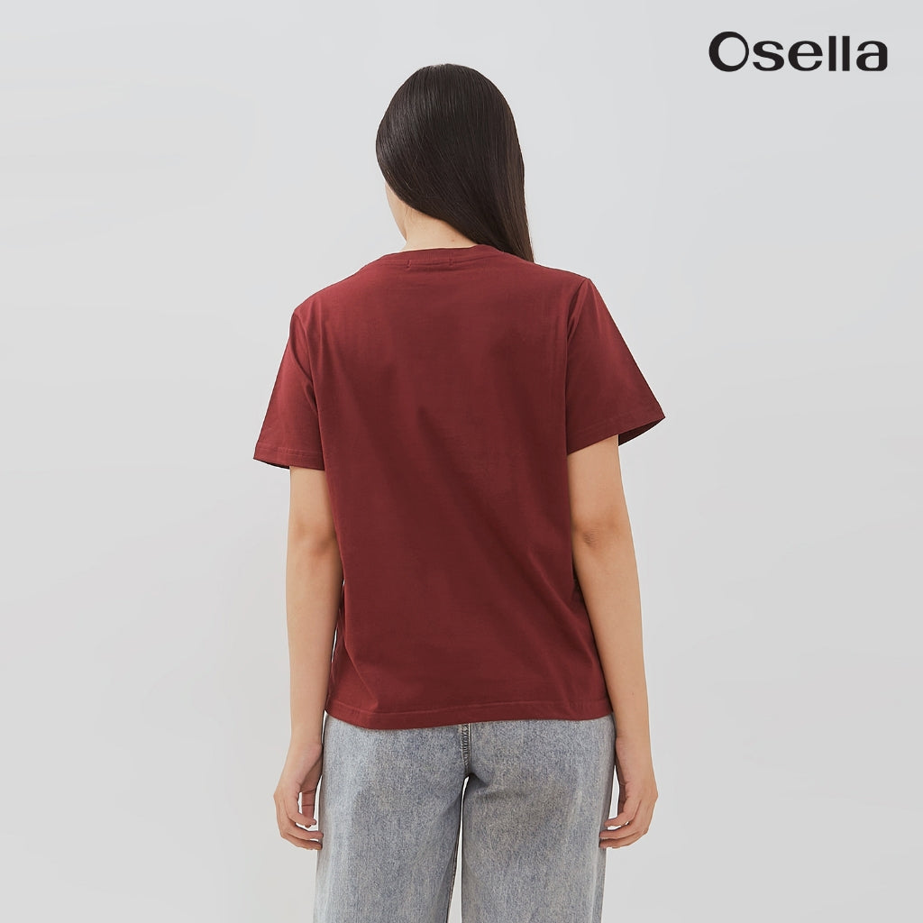 Osella Basic T-Shirt 31725002 | Atasan Basic Wanita Lengan Pendek