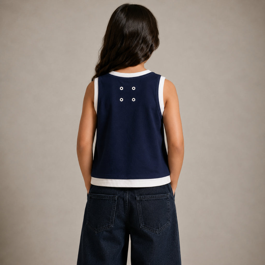 Osella Kids X Oadkids Sadie Tank in Navy 2371660559 | Blouse Tanpa Lengan Anak Laki Laki