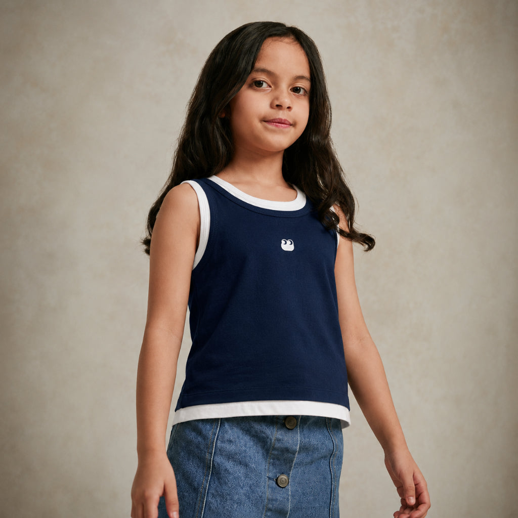 Osella Kids X Oadkids Sadie Tank in Navy 2371660559 | Blouse Tanpa Lengan Anak Laki Laki