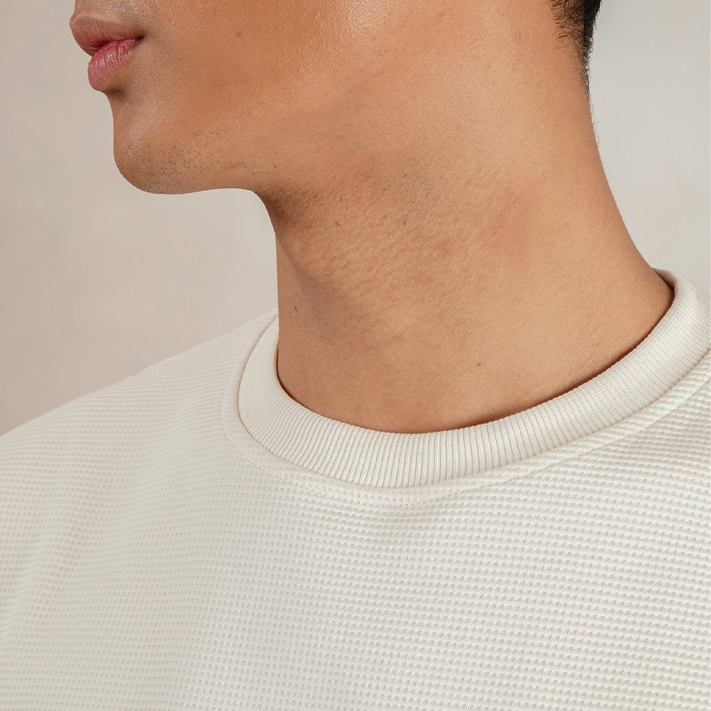 Osella Gridlock Waffle Sweats 20116601 | Sweater Lengan Panjang Pria