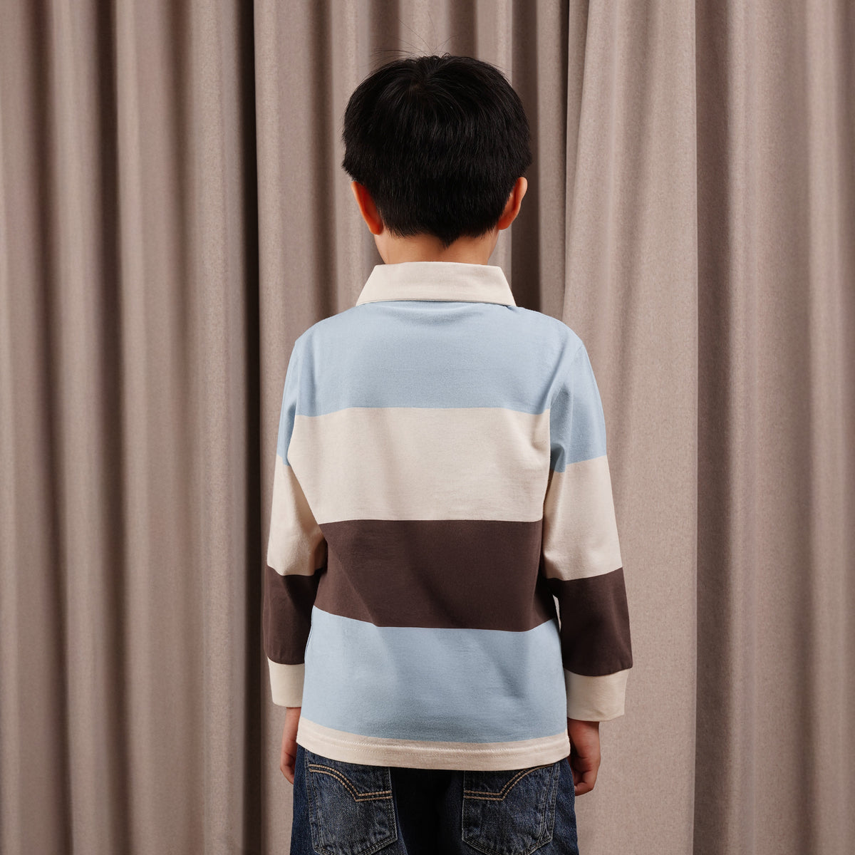 Osella Kids Helix Long Polo Long Top 2227660436 | Atasan Kaos Polo Lengan Panjang Anak Laki Laki