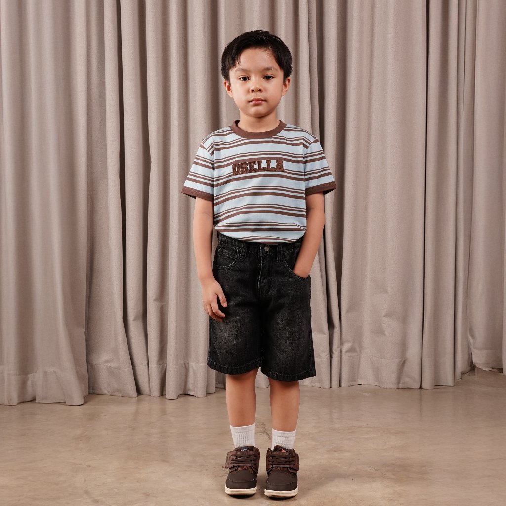 Osella Kids Caleb Denim Shorts 228F6603 | Celana Denim Pendek Anak Laki Laki