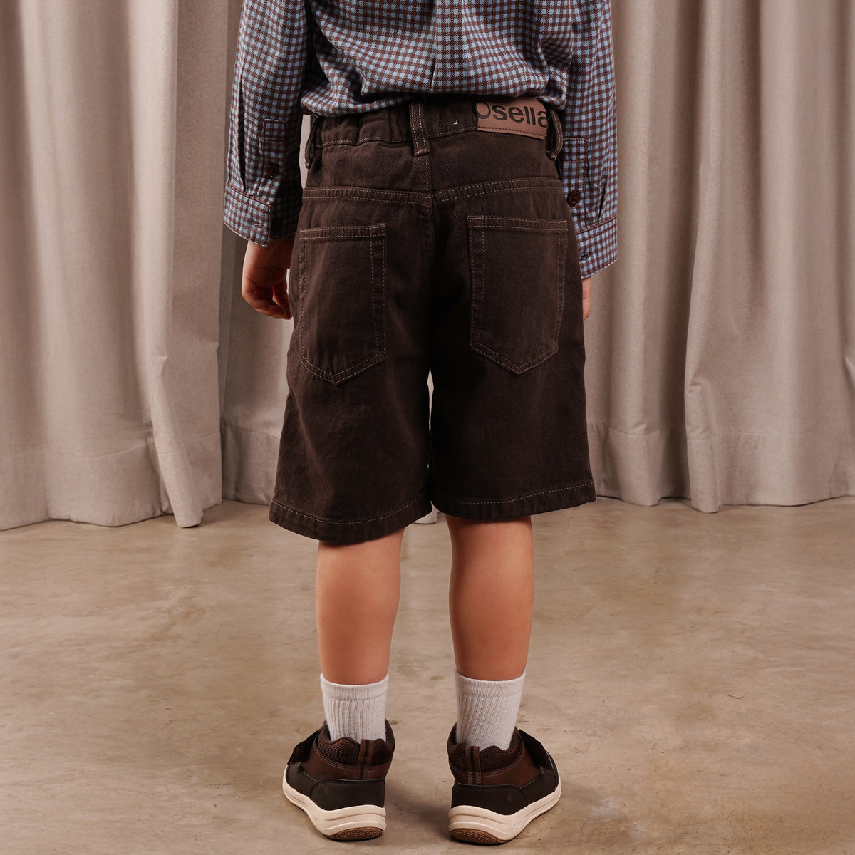 Osella Kids Dyed Denim Short Pants 228F660256 | Celana Jeans Pendek Anak Laki Laki
