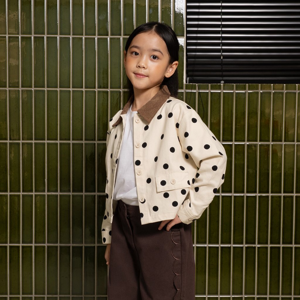 Osella Kids Maple Polka Dot Outer 1361660488 | Outer Polkadot Anak Perempuan