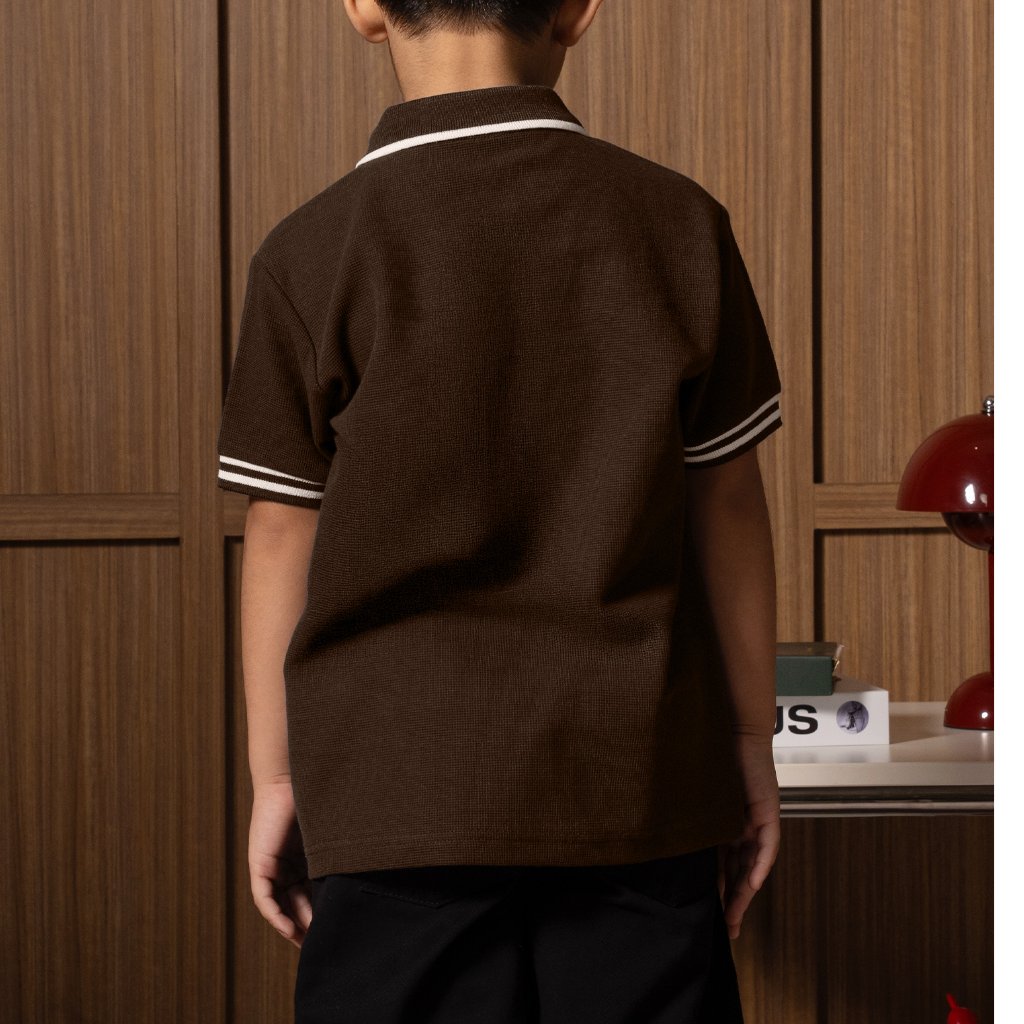 Osella Kids Lumen Polo Shirt 22216604 | Atasan Polo Lengan Pendek Anak Laki Laki