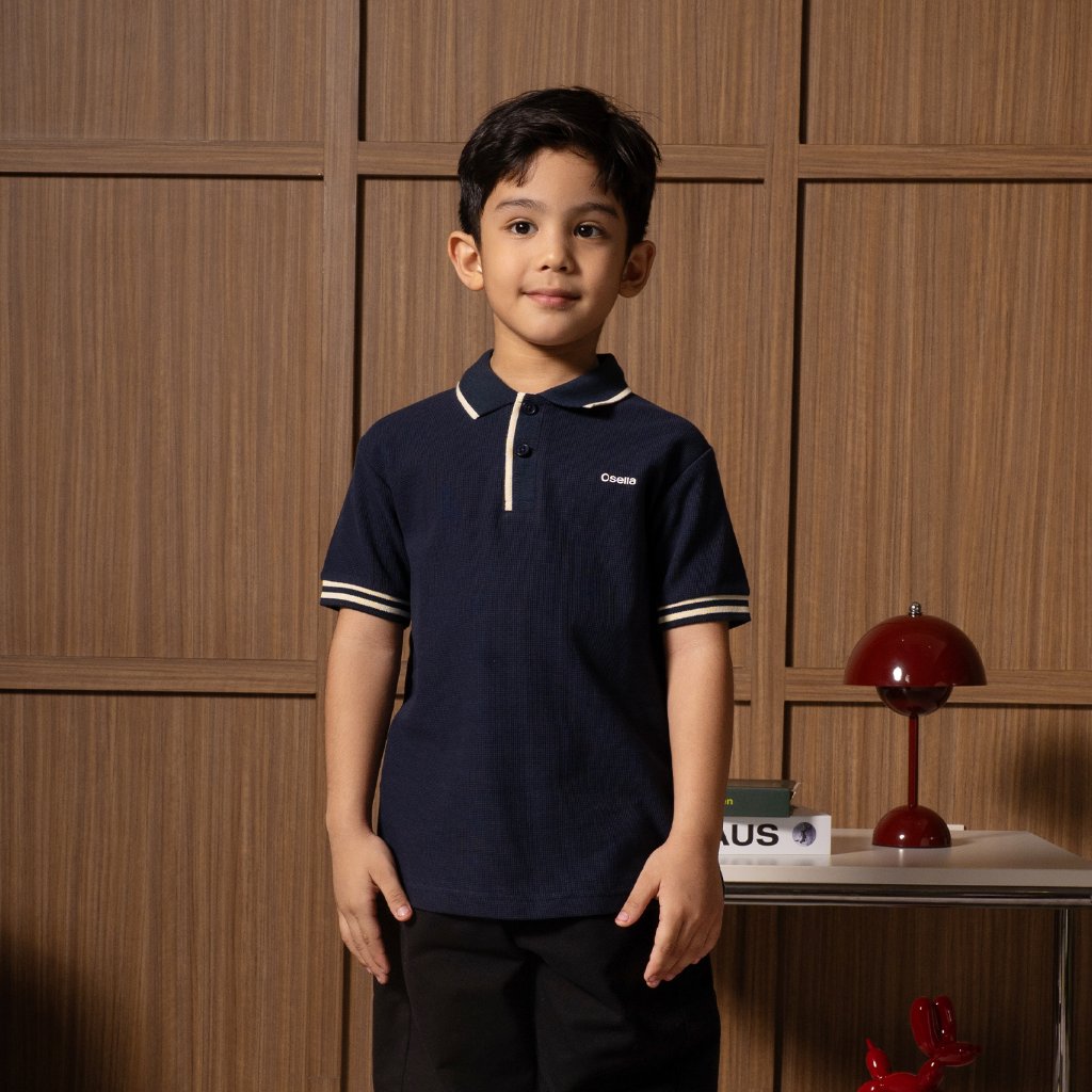 Osella Kids Lumen Polo Shirt 22216604 | Atasan Polo Lengan Pendek Anak Laki Laki