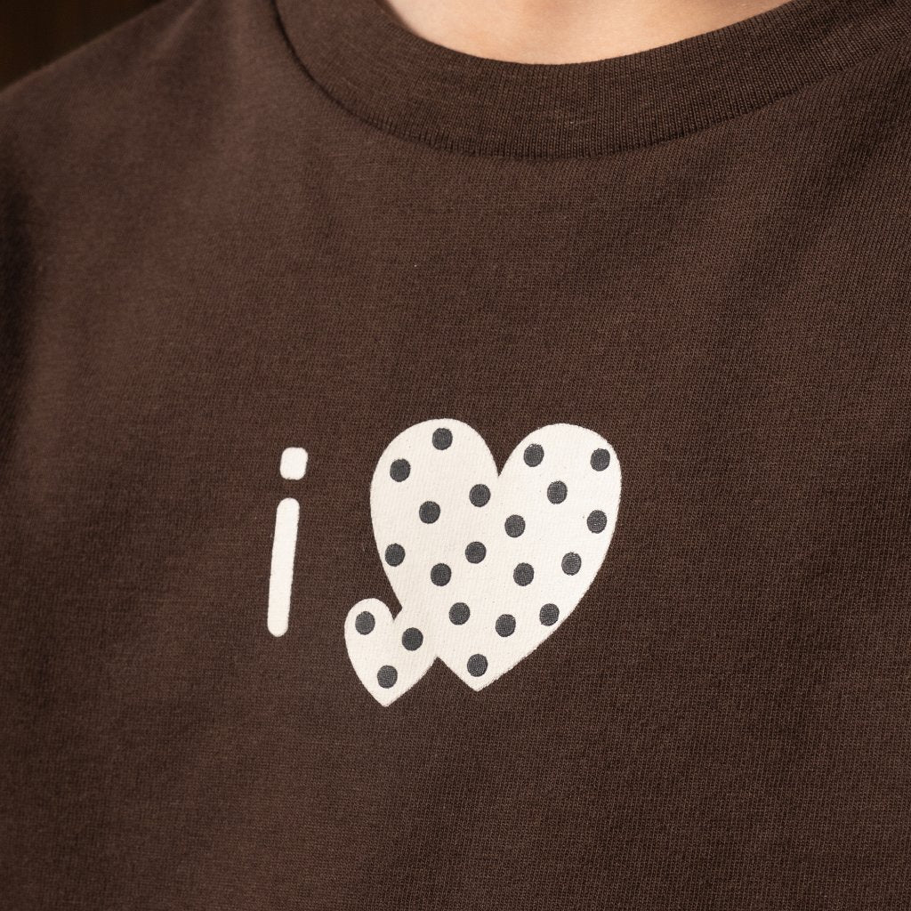 Osella Kids Little Love Cocoa Tee 2371661156 | Kaos Lengan Pendek Anak Perempuan