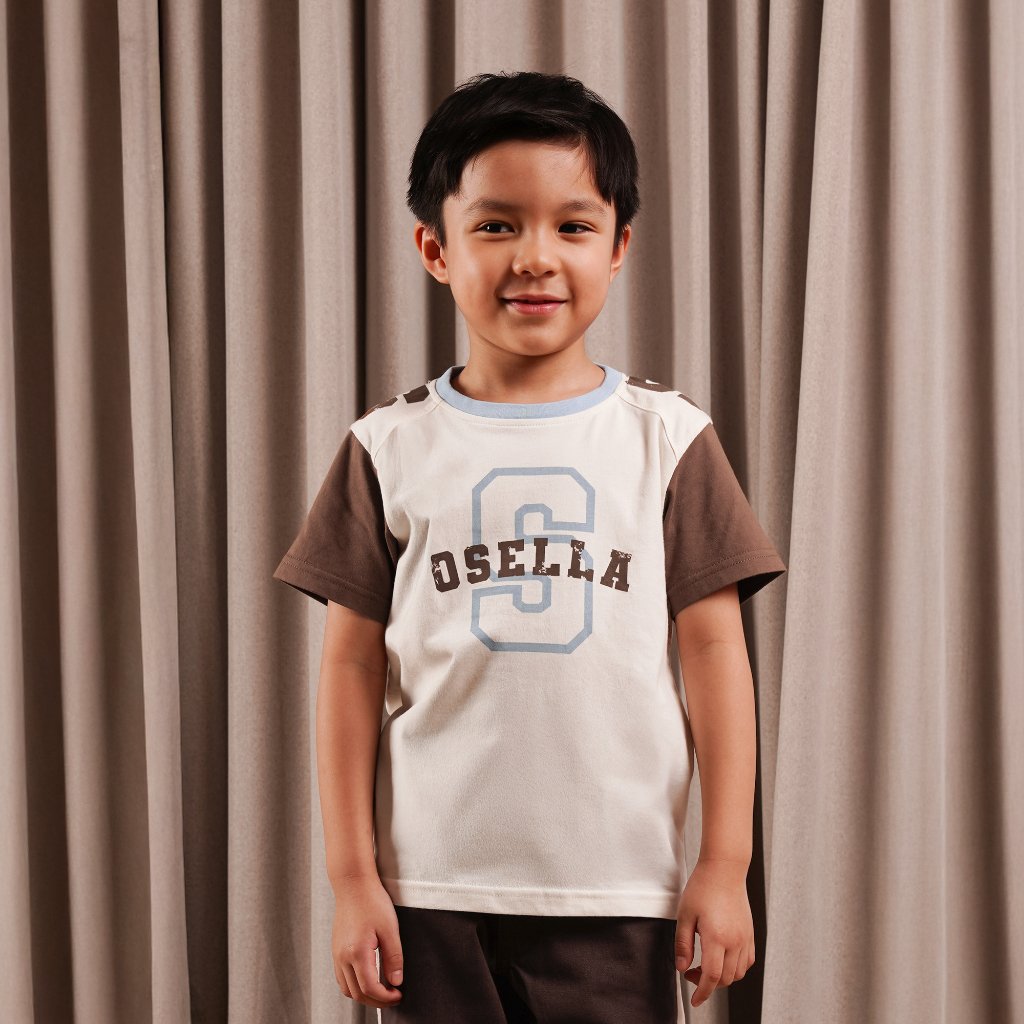 Osella Kids Grigon Block T-shirt 2271661288 | Kaos Lengan Pendek Anak Laki Laki