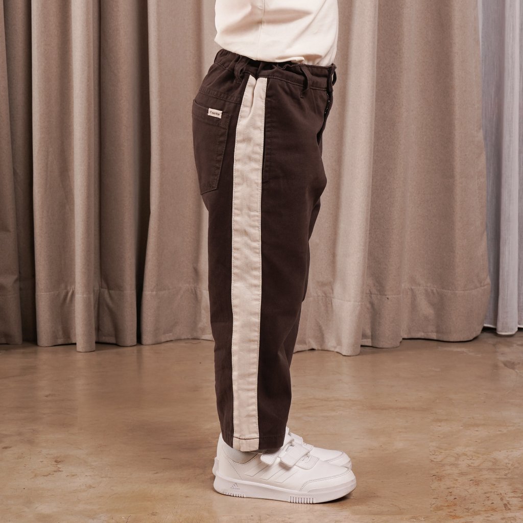 Osella Kids Tegmen Trouser In Smoke Brown 228P660556 | Celana Panjang Anak Laki Laki