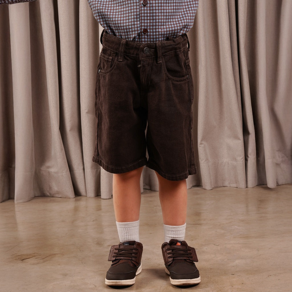 Osella Kids Dyed Denim Short Pants 228F660256 | Celana Jeans Pendek Anak Laki Laki