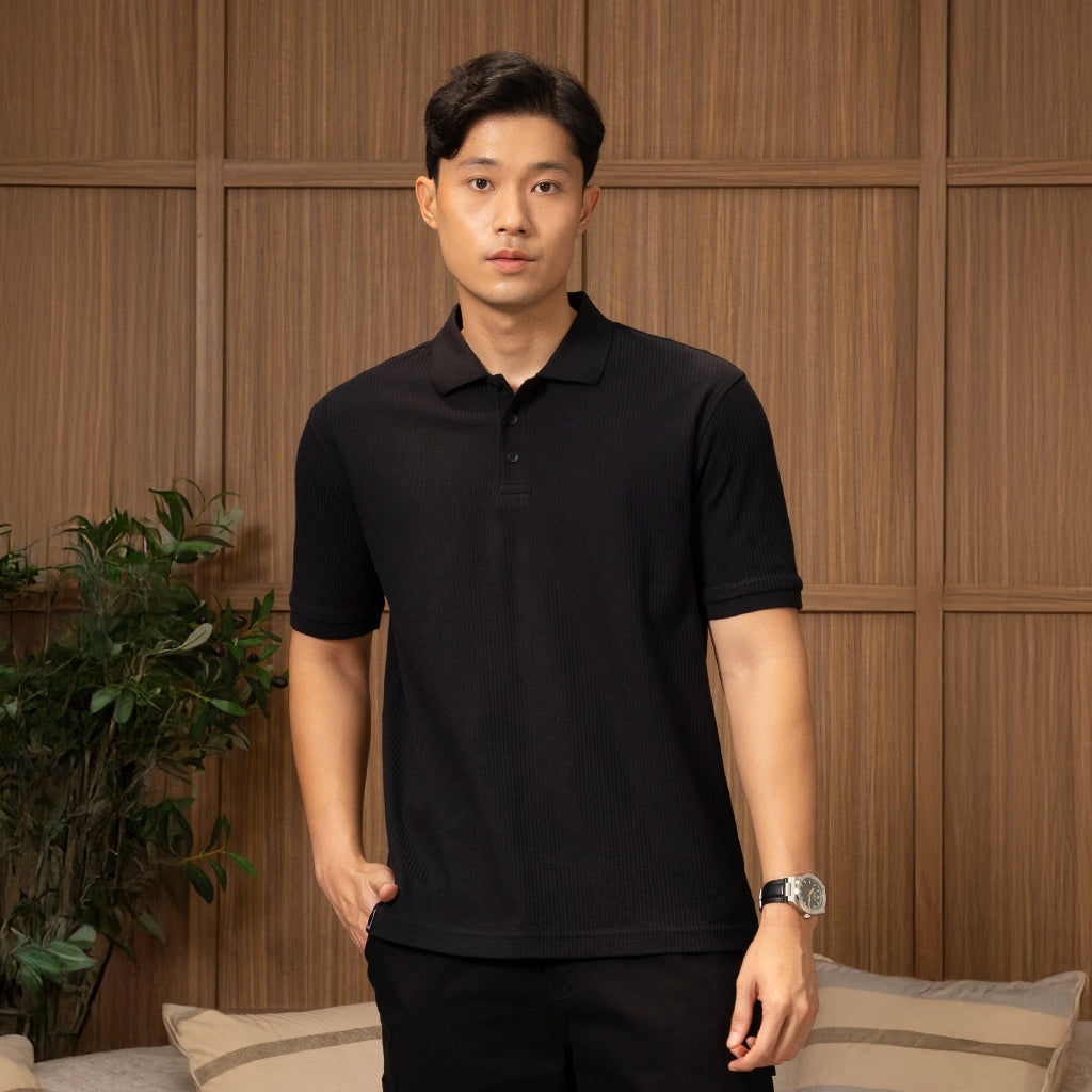 Osella Crepe Matrix Polo Shirt