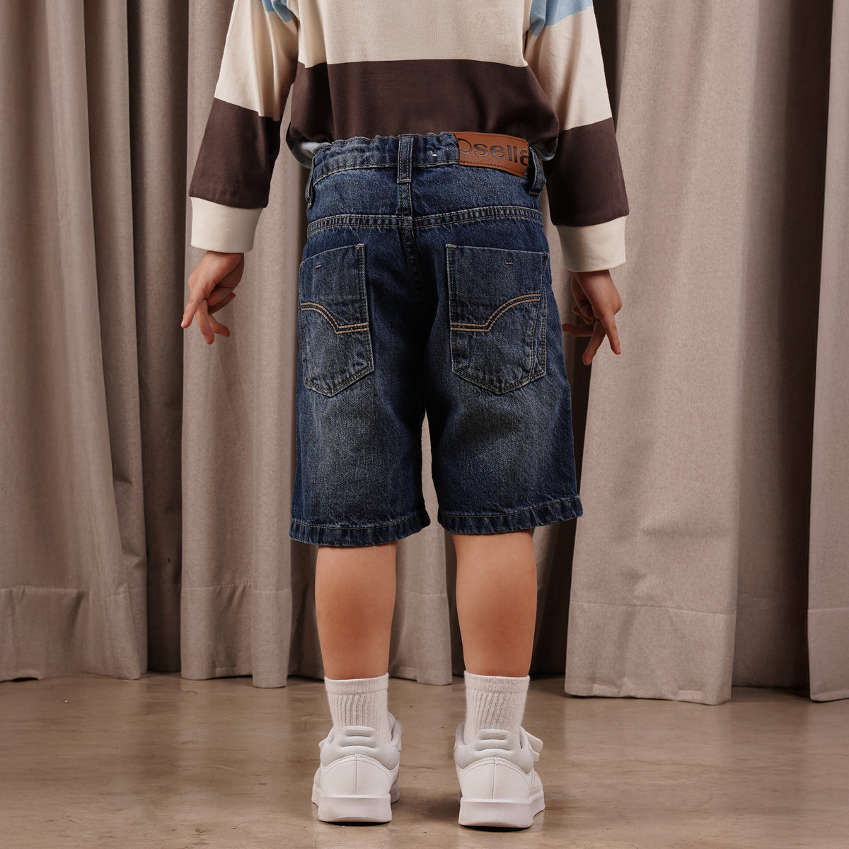 Osella Kids Caleb Denim Shorts 228F6603 | Celana Denim Pendek Anak Laki Laki