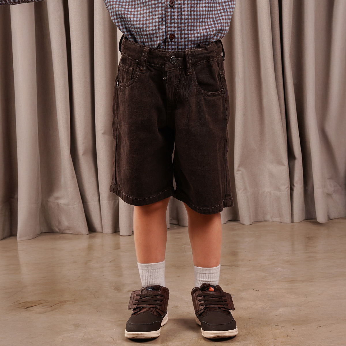 Osella Kids Dyed Denim Short Pants 228F660256 | Celana Jeans Pendek Anak Laki Laki
