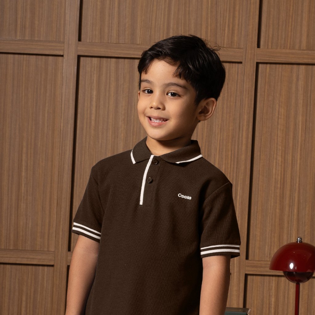 Osella Kids Lumen Polo Shirt 22216604 | Atasan Polo Lengan Pendek Anak Laki Laki