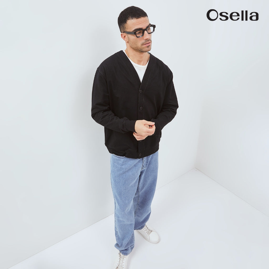 Osella Denim Look Cardigan