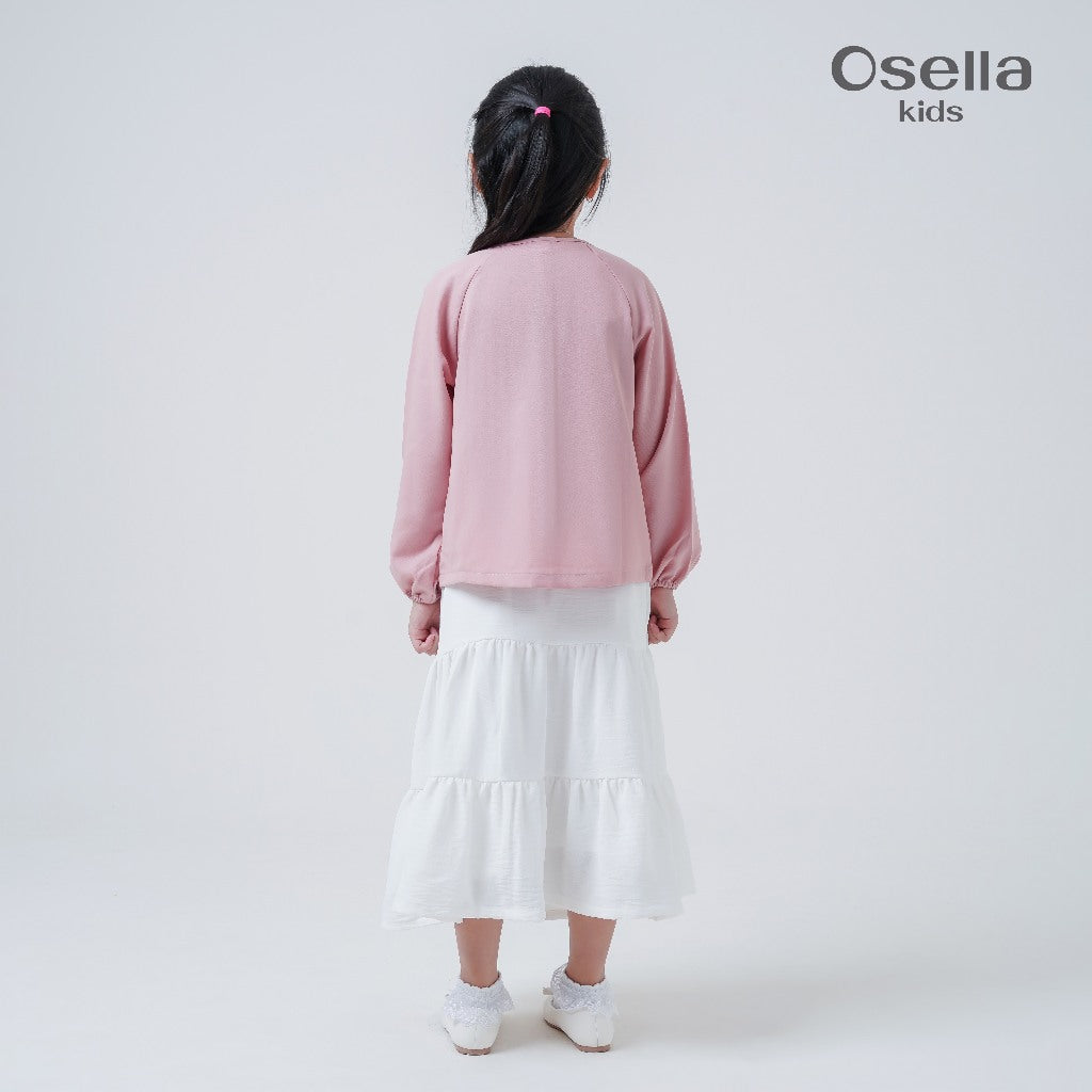 Osella Kids Pearl Pleated Blouse 23376602 | Atasan Blouse Anak Perempuan