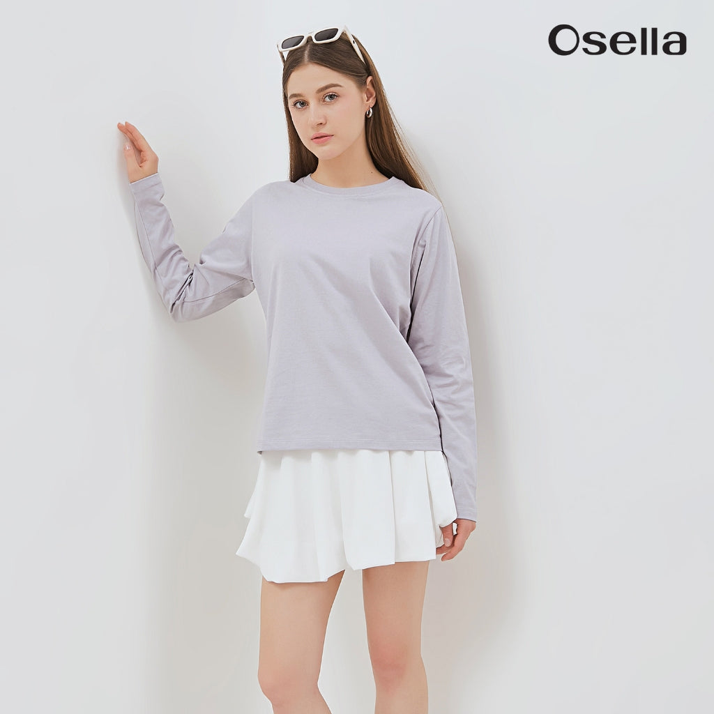 Osella Basic Long Sleeve T-Shirt 31776601 | Blouse Basic Lengan Panjang Wanita