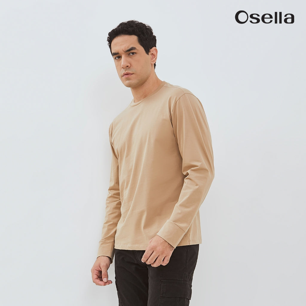 Osella Enzo Long Sleeve T-Shirt 20776601 | Blouse Lengan Panjang Pria