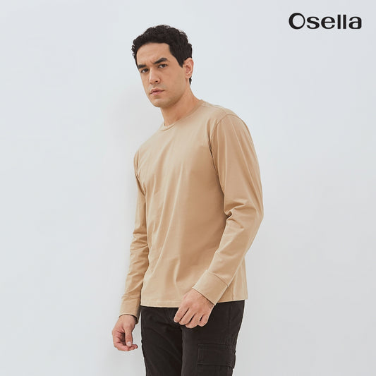 Osella Enzo Long Sleeve T-Shirt 20776601 | Blouse Lengan Panjang Pria