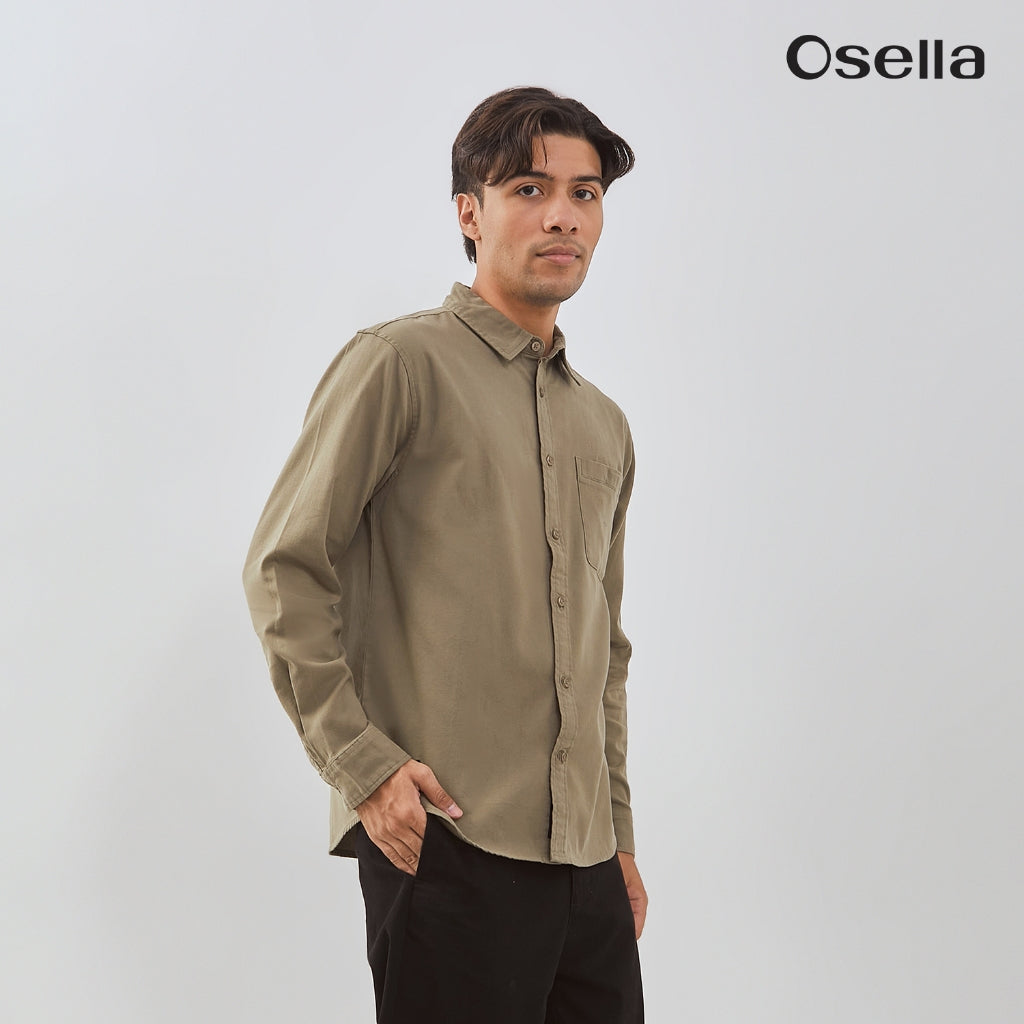 Osella Devon Long Sleeve Shirt With Flannel 203U6602 | Kemeja Flanel Lengan Panjang Pria