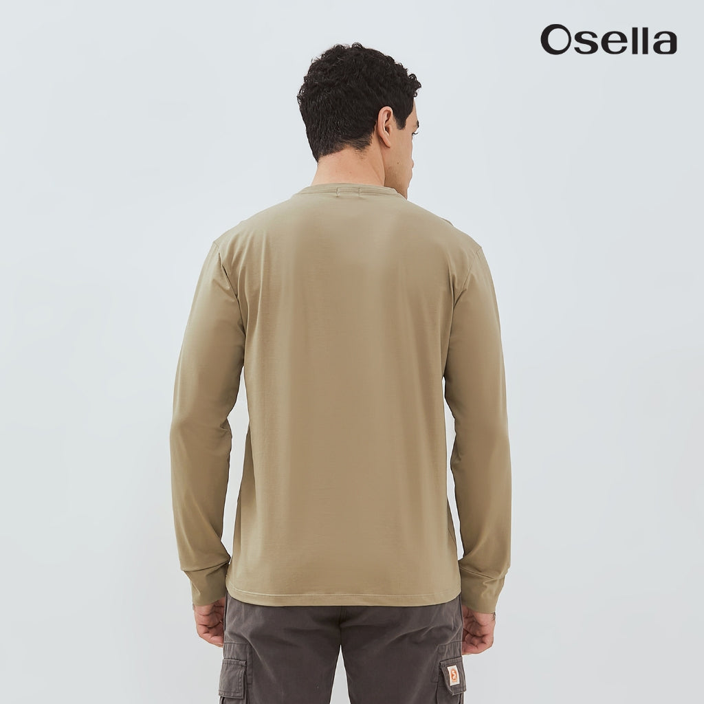 Osella Enzo Long Sleeve T-Shirt 20776601 | Blouse Lengan Panjang Pria