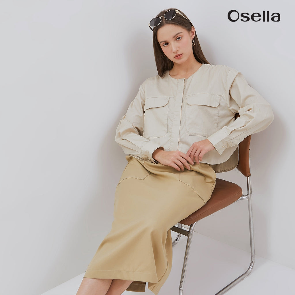 Osella Zora Double Pocket Shacket 21626601 | Outer Lengan Panjang Wanita