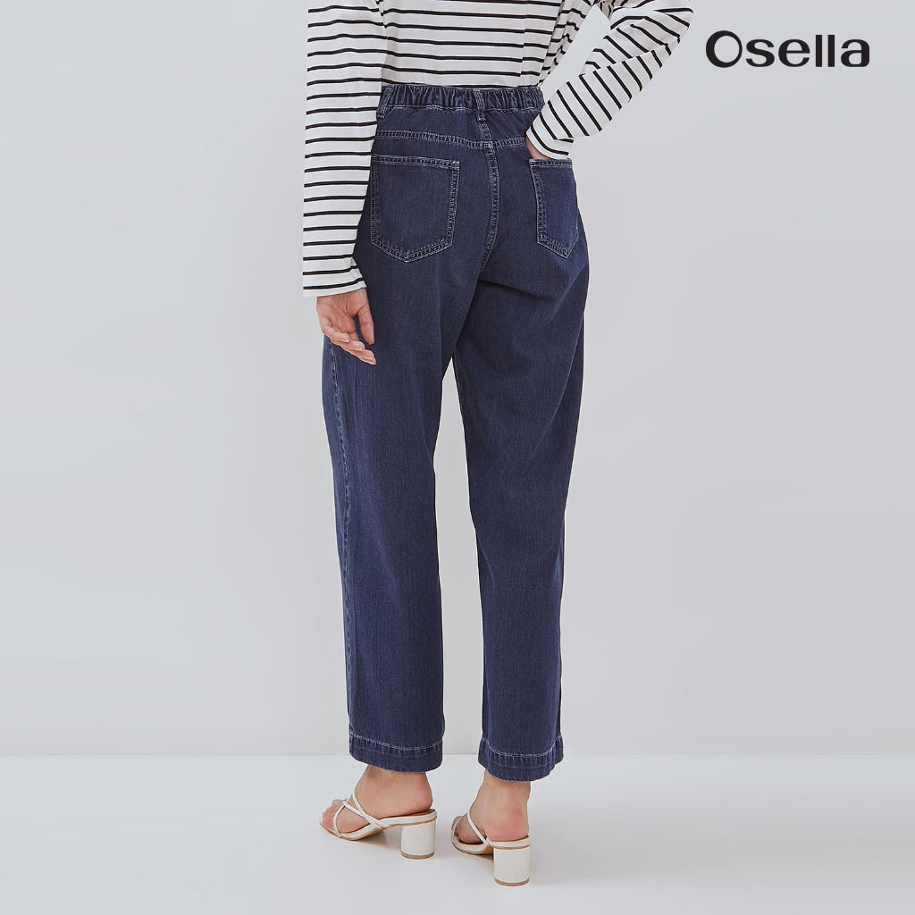 Osella Kaia Wide Leg Denim 218O6601 | Celana Jeans Panjang Wanita