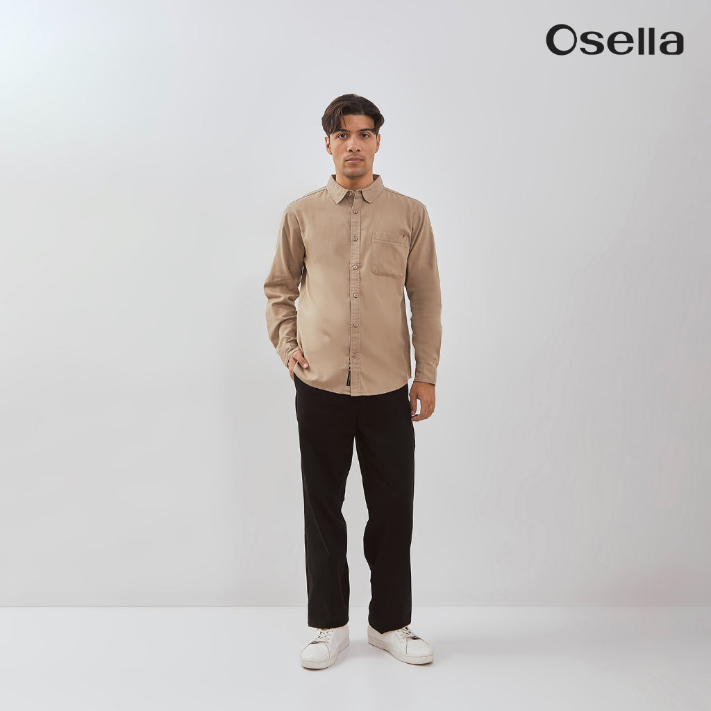 Osella Devon Long Sleeve Shirt With Flannel 203U6602 | Kemeja Flanel Lengan Panjang Pria